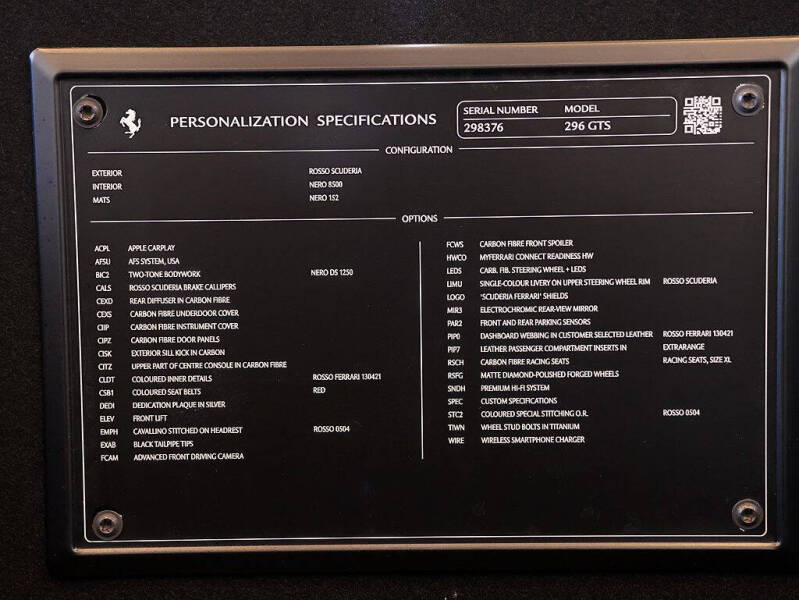 2023 Ferrari 296 GTS