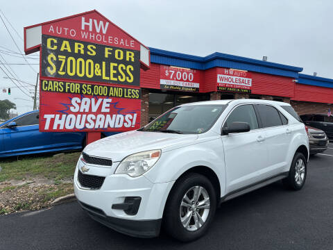 2013 Chevrolet Equinox for sale at HW Auto Wholesale in Norfolk VA