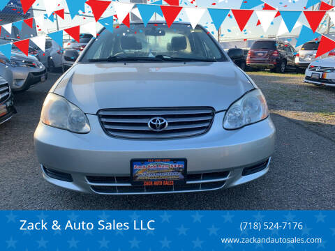 2004 Toyota Corolla for sale at Zack & Auto Sales LLC in Staten Island NY