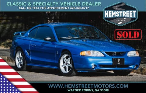 1998 Ford Mustang SVT Cobra for sale at Hemstreet Motors in Warner Robins GA