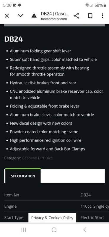 2023 TAOTAO DB24 GREEN