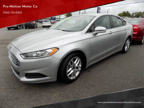 2013 Ford Fusion for sale at Pro-Motion Motor Co in Lincolnton NC