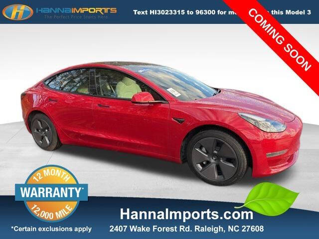 2021 Tesla Model 3 Standard Range Plus
