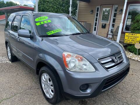 2006 Honda CR-V for sale at G & G Auto Sales in Steubenville OH