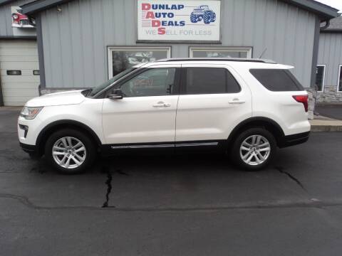 2018 Ford Explorer for sale at Dunlap Auto Deals in Elkhart IN