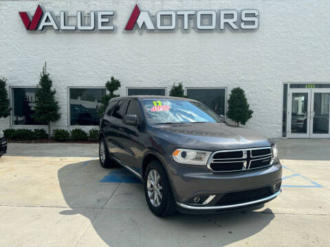 2017 Dodge Durango for sale at VALUE MOTORS in Marrero LA