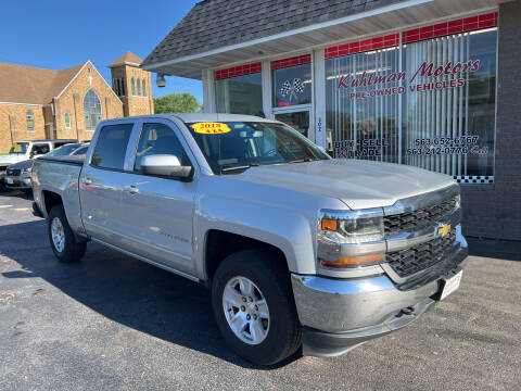 2018 Chevrolet Silverado 1500 for sale at KUHLMAN MOTORS in Maquoketa IA
