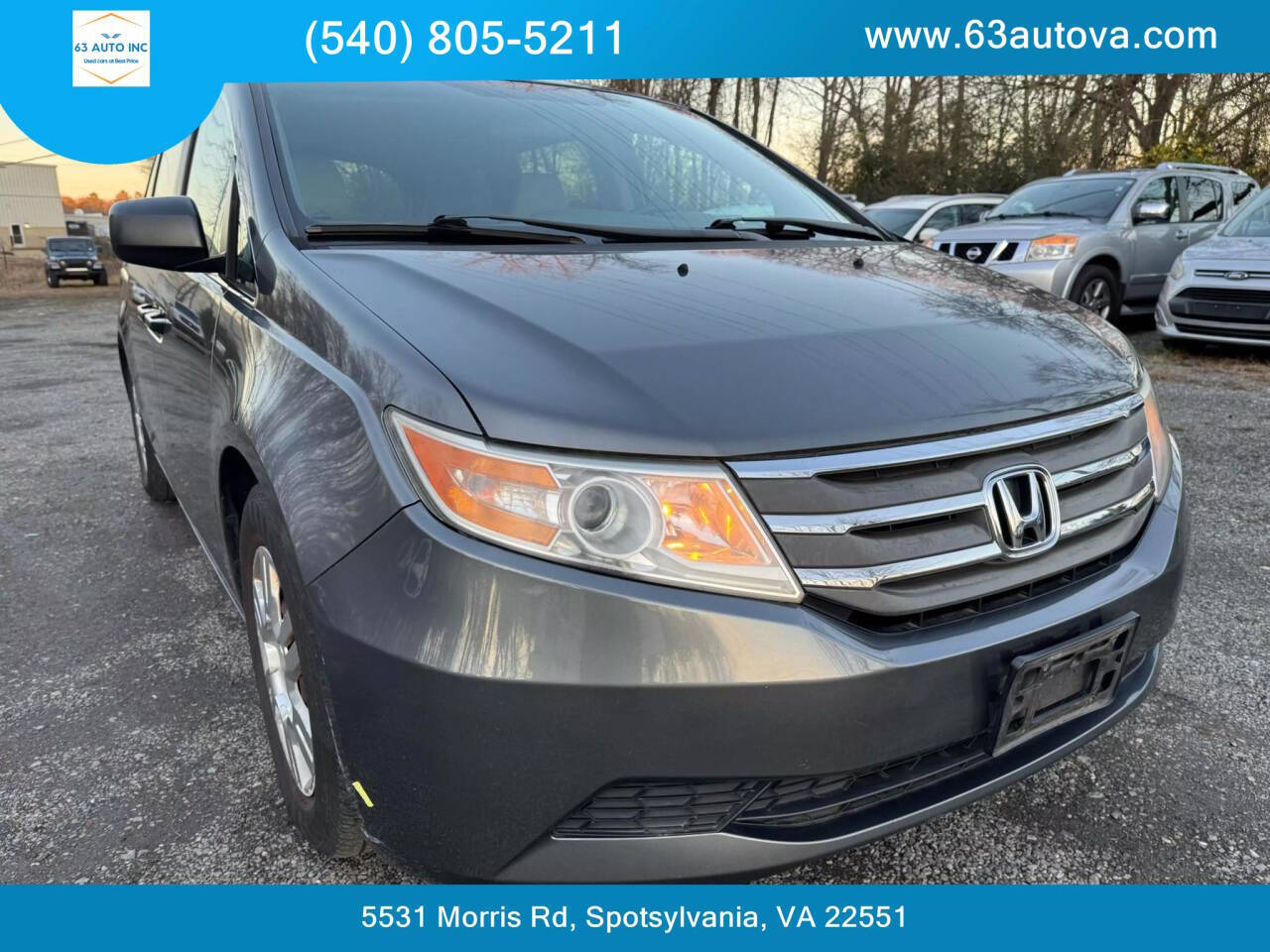 2012 Honda Odyssey for sale at 63 Auto Inc in Spotsylvania, VA