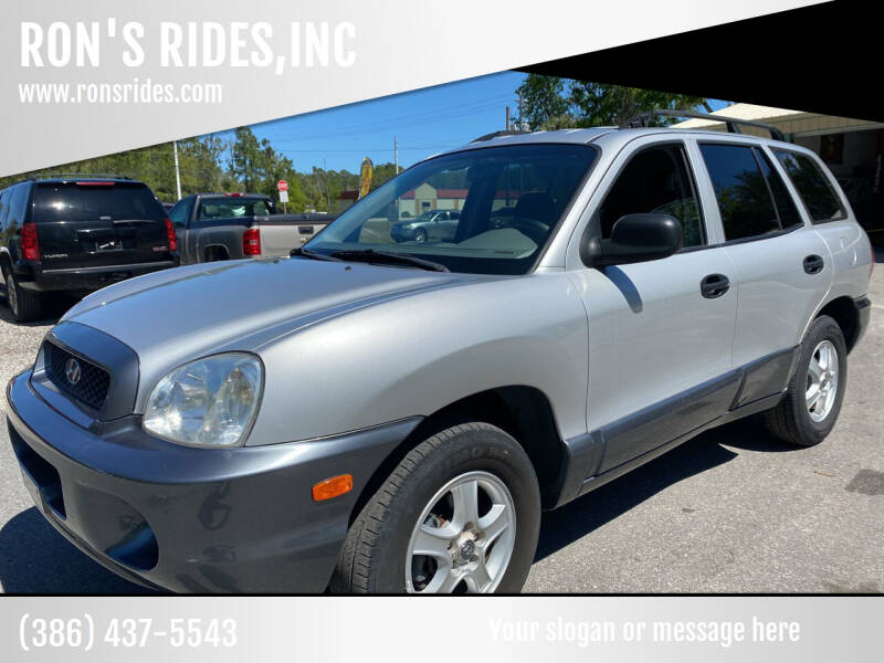 2001 Hyundai Santa Fe for sale at RON'S RIDES,INC in Bunnell FL