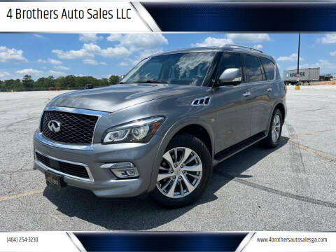 2017 Infiniti QX80 for sale at 4 Brothers Auto Sales LLC in Brookhaven GA