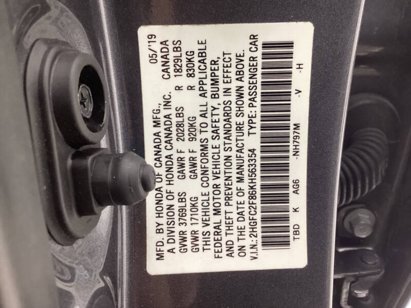 2019 Honda Civic Sport