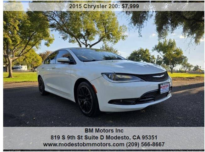 White 2015 Chrysler 200 S S 4dr Sedan 2