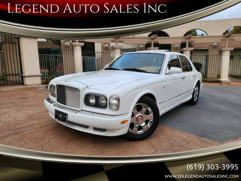 2001 Bentley Arnage for sale at Legend Auto Sales Inc in Lemon Grove CA