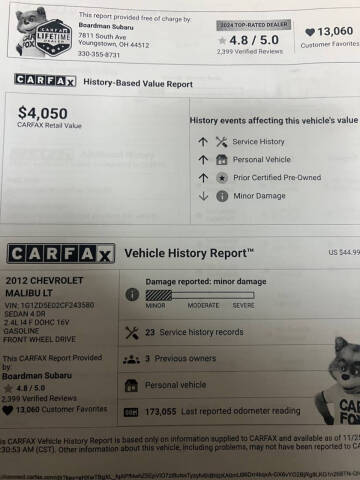 2012 Chevrolet Malibu LT