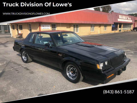 1987 Buick Regal for sale at Truck Division Of Lowe's in Darlington SC