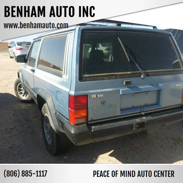 1985 Jeep Cherokee for sale at BENHAM AUTO INC in Lubbock TX