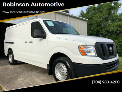 2015 Nissan NV Cargo for sale at Robinson Automotive in Albemarle NC
