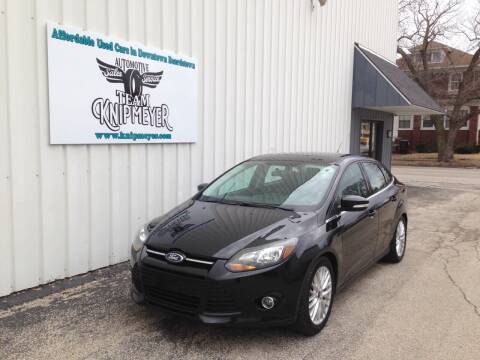 2014 Ford Focus for sale at Team Knipmeyer in Beardstown IL