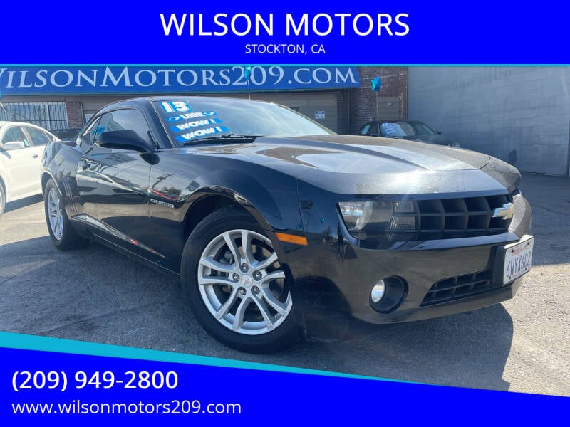 2013 Chevrolet Camaro for sale at WILSON MOTORS in Stockton CA