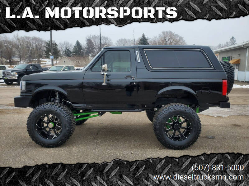 1989 Ford Bronco for sale at L.A. MOTORSPORTS in Windom MN