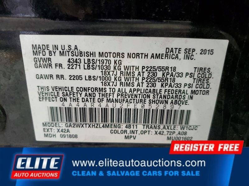 2015 Mitsubishi Outlander Sport SE