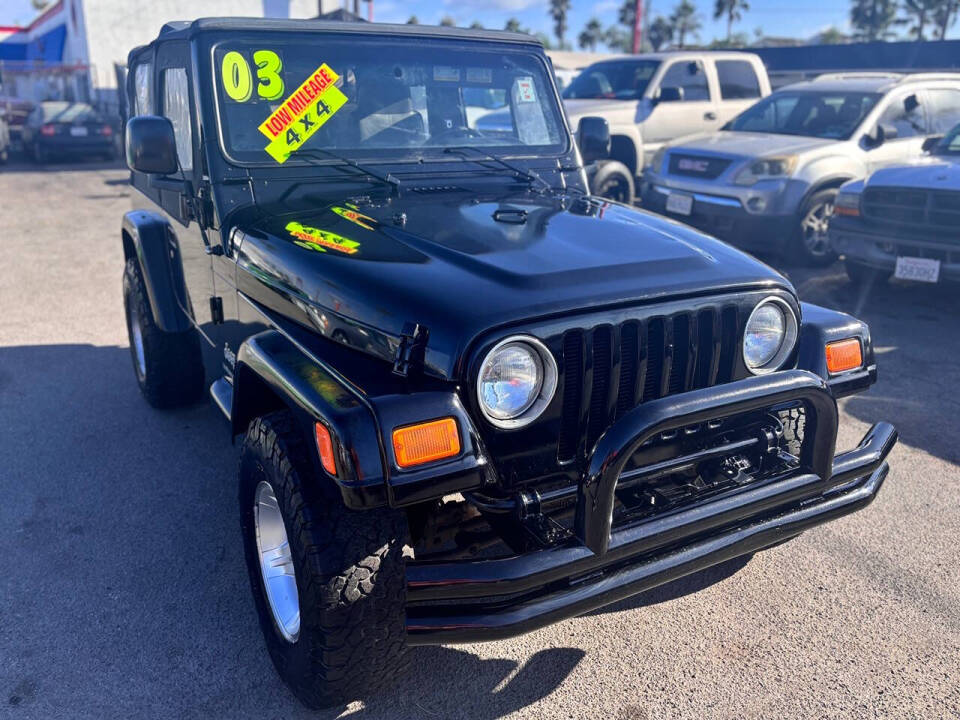 2003 Jeep Wrangler for sale at North County Auto in Oceanside, CA