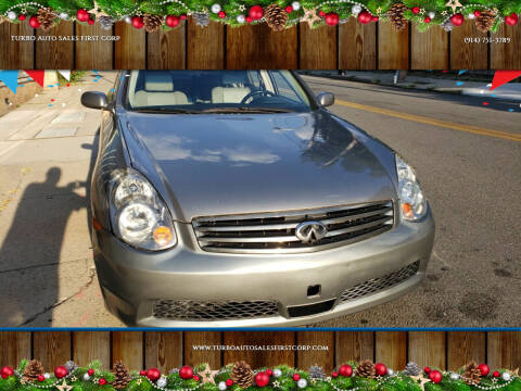 2006 Infiniti G35 for sale at Turbo Auto Sale First Corp in Yonkers NY