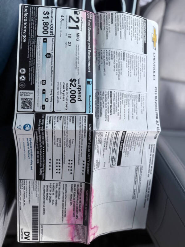 2019 Chevrolet Traverse LT Leather