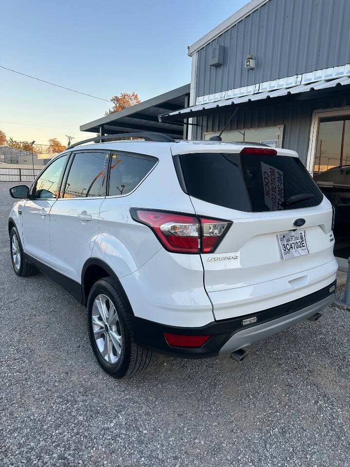 2018 Ford Escape for sale at COOK MOTOR CO LLC in Wichita Falls, TX