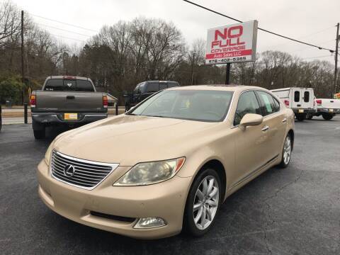 2007 Lexus LS 460 for sale at No Full Coverage Auto Sales in Austell GA