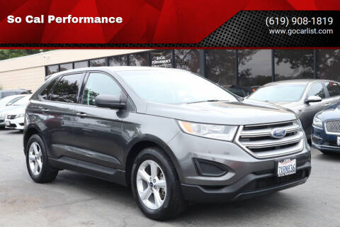 2018 Ford Edge for sale at So Cal Performance SD, llc in San Diego CA