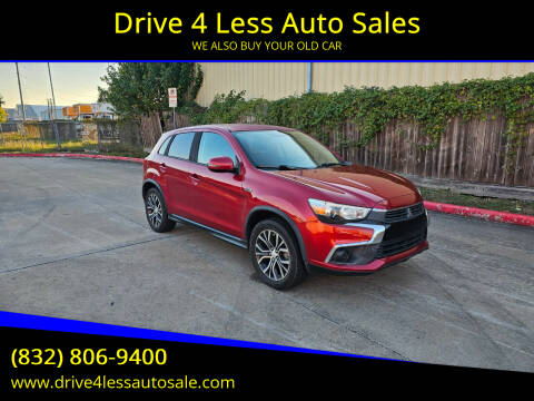 2016 Mitsubishi Outlander Sport for sale at Drive 4 Less Auto Sales in Houston TX