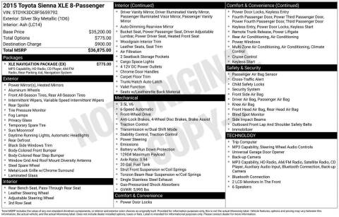 2015 Toyota Sienna