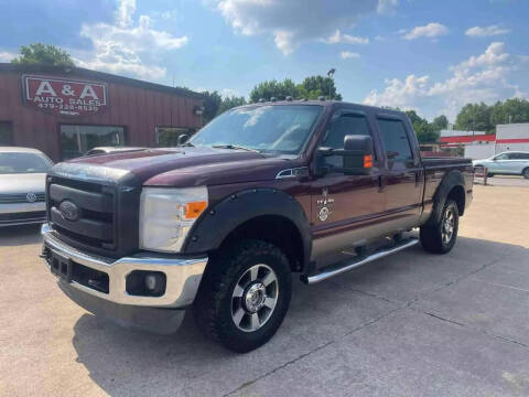 2012 Ford F-250 Super Duty for sale at A & A Auto Sales in Fayetteville AR