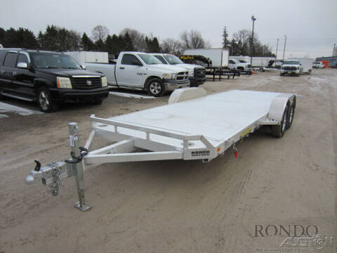 2024 Aluma Car Hauler 8220TILT-TA-EL-RTD for sale at Rondo Truck & Trailer in Sycamore IL