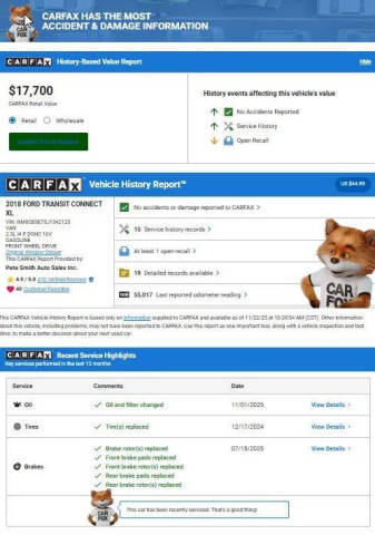 2018 Ford Transit Connect XL