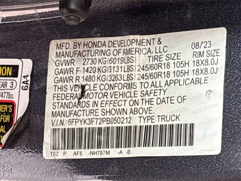 2023 Honda Ridgeline RTL-E