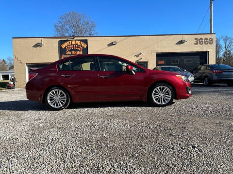 2013 Subaru Impreza for sale at Worthington Auto Sales in Wooster OH