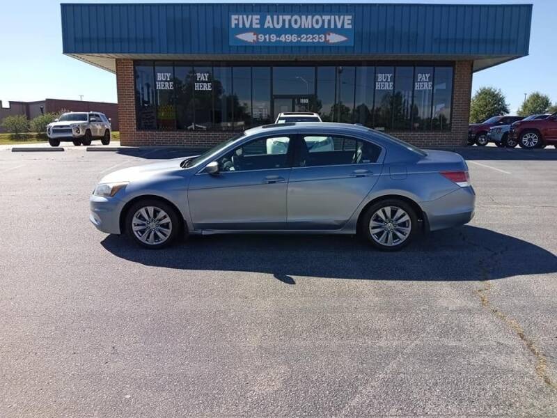 2012 Honda Accord for sale at Five Automotive in Louisburg NC