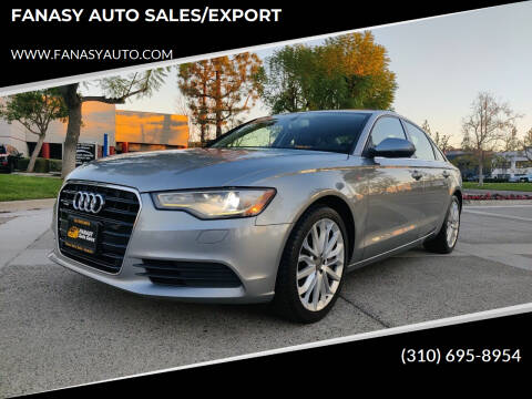 2014 Audi A6 for sale at FANASY AUTO SALES/EXPORT in Yorba Linda CA