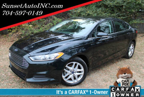 2014 Ford Fusion for sale at Sunset Auto in Charlotte NC