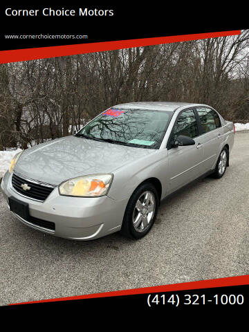 2007 Chevrolet Malibu for sale at Corner Choice Motors in West Allis WI