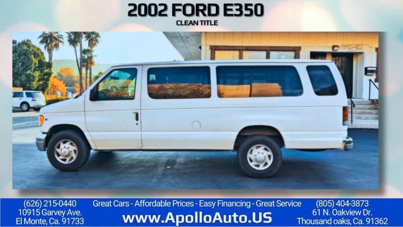 2002 Ford E-Series for sale at Apollo Auto El Monte in El Monte CA