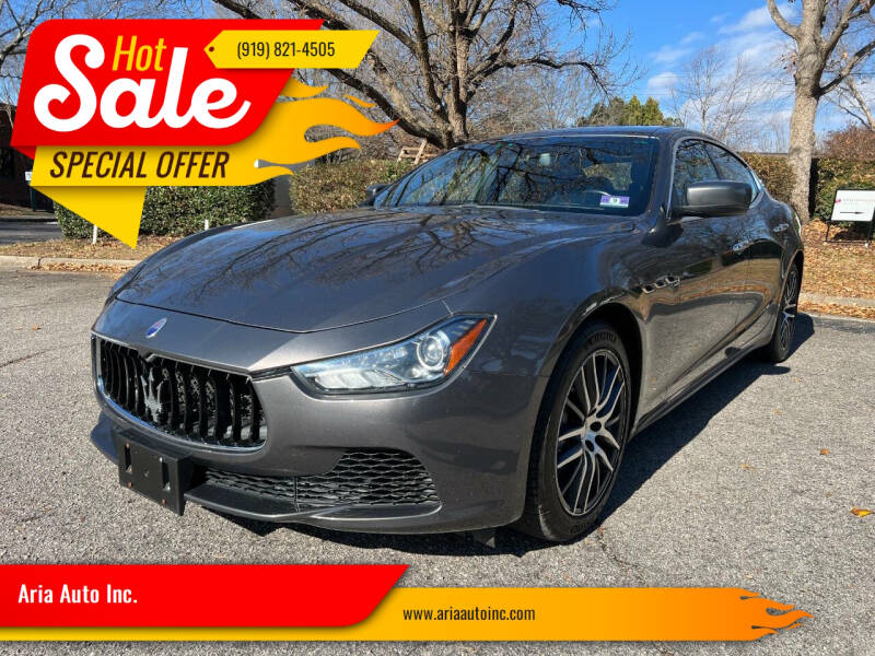 2014 Maserati Ghibli for sale at Aria Auto Inc. in Raleigh NC