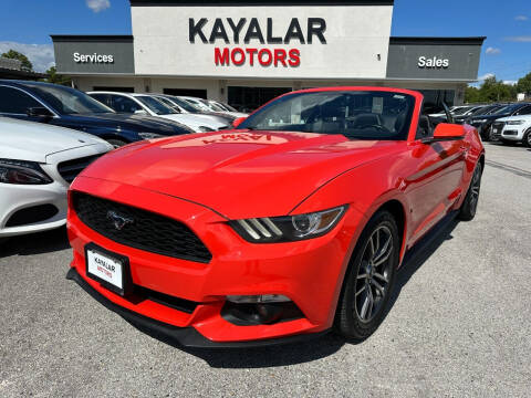 2016 Ford Mustang for sale at KAYALAR MOTORS in Houston TX