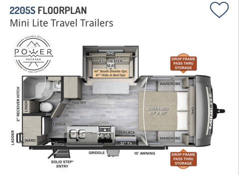 2023 SHOW PRICING!!! Rockwood  2205S for sale at McDowell RV Sales, Inc in North Branch MI