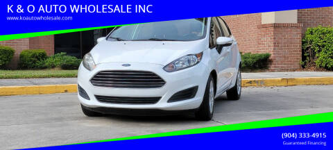 2016 Ford Fiesta for sale at K & O AUTO WHOLESALE INC in Jacksonville FL