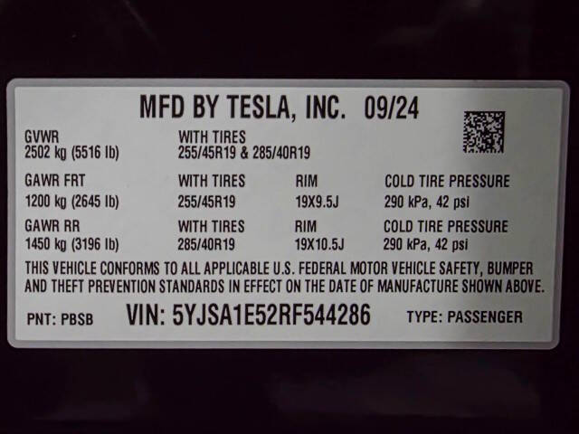 2024 Tesla Model S