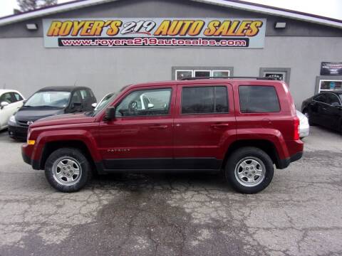 2016 Jeep Patriot for sale at ROYERS 219 AUTO SALES in Dubois PA