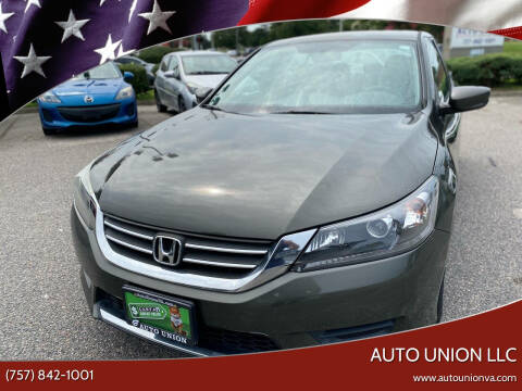 2014 Honda Accord for sale at Auto Union LLC in Virginia Beach VA